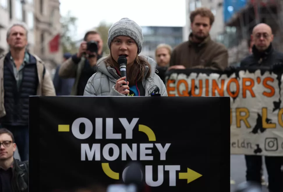 Detienen a la activista Greta Thunberg en una protesta en Londres