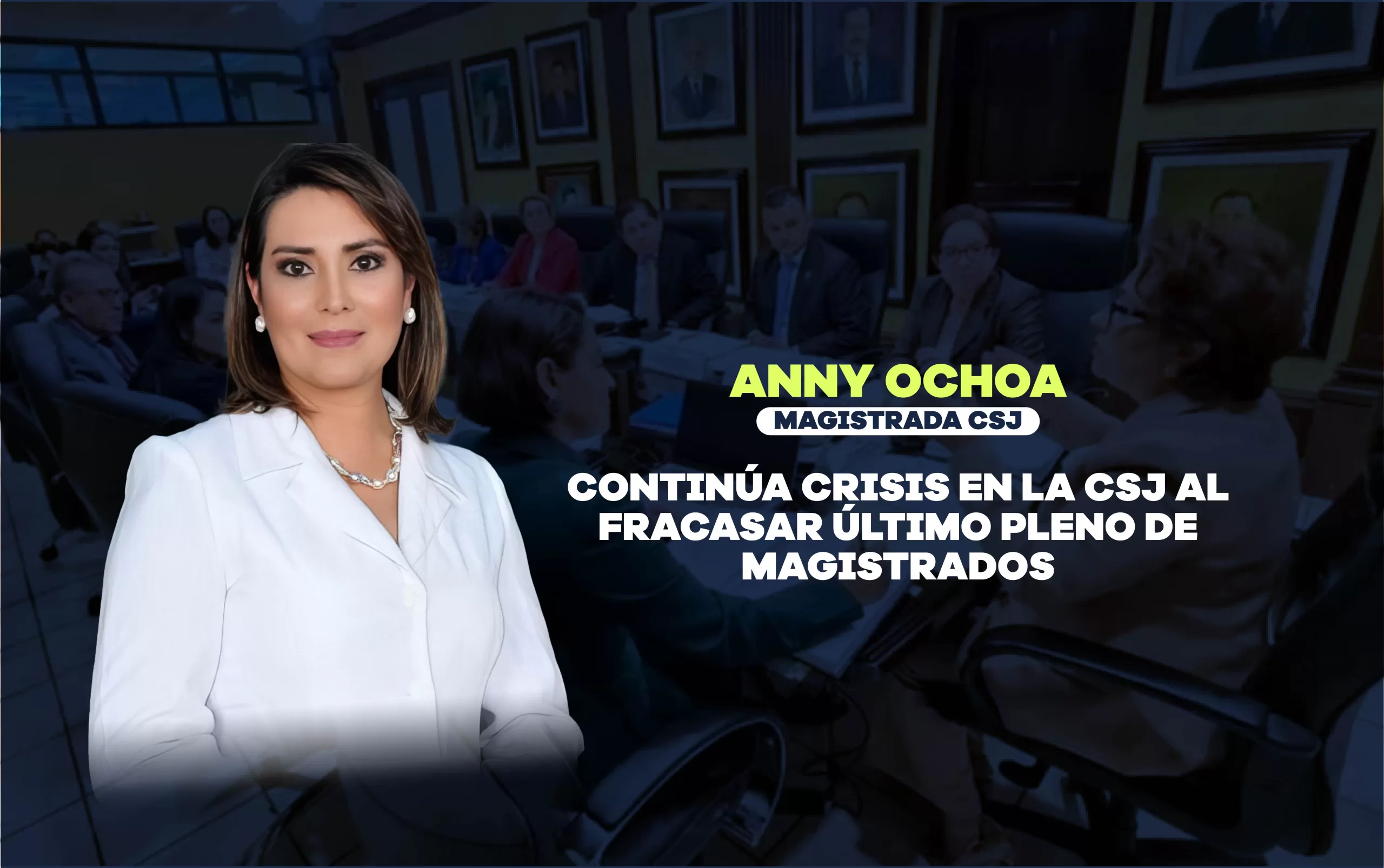 Continúa crisis en la Corte Suprema de Justicia