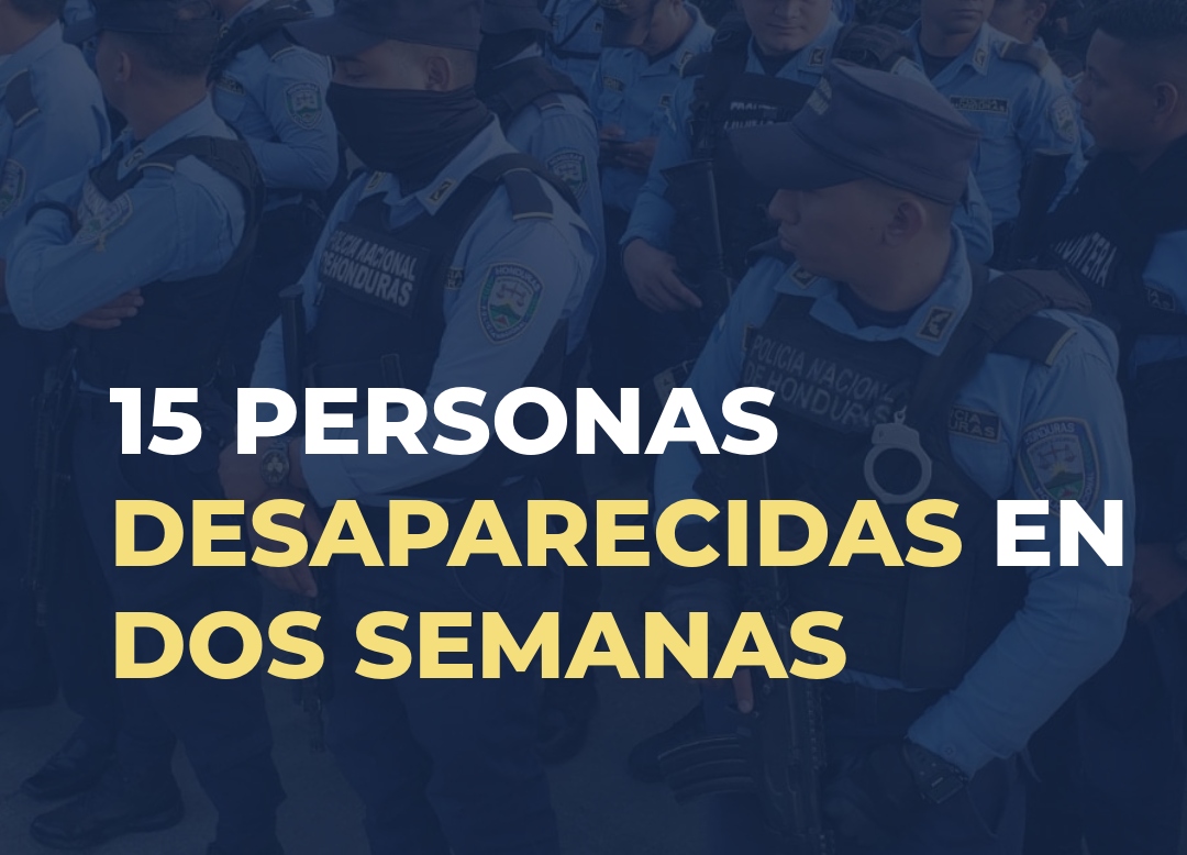 15 personas desaparecidas en dos semanas