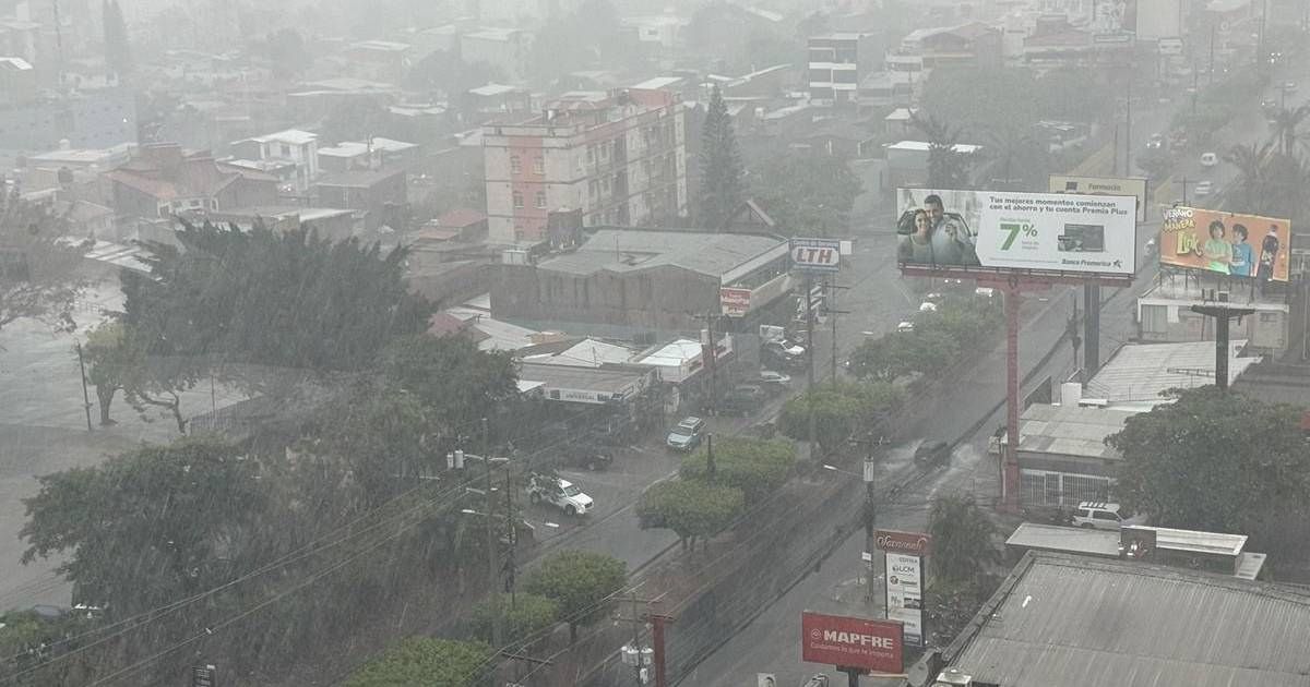 Lluvias intensas y tormentas eléctricas predominan en el occidente del país