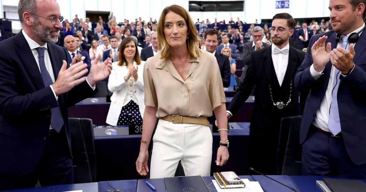 Roberta Metsola gana reelegida como presidenta del Parlamento Europeo