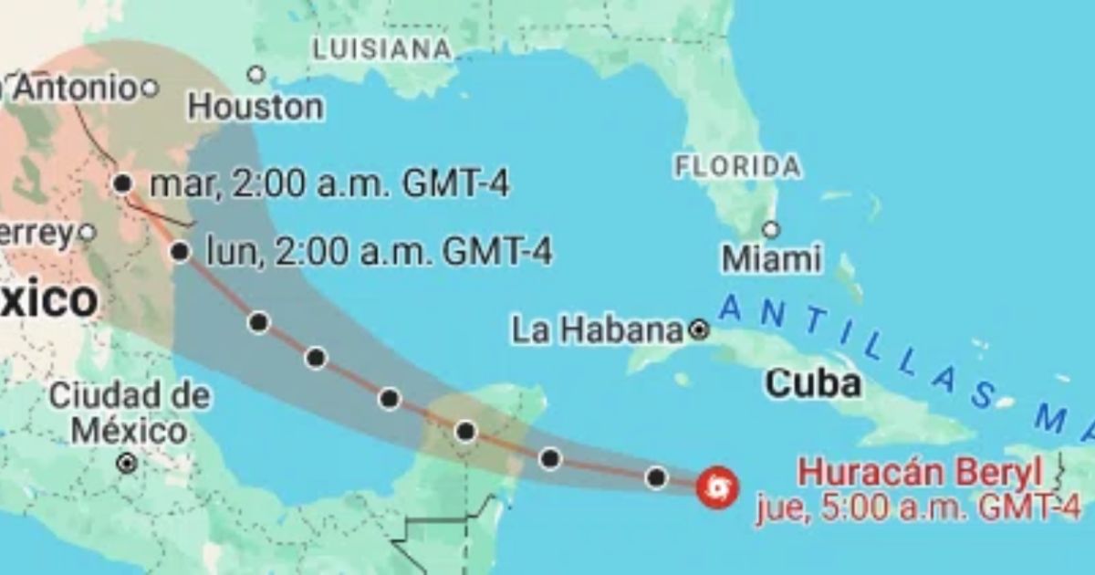 Huracán Beryl avanza hacia México tras impactar Jamaica y Caribe