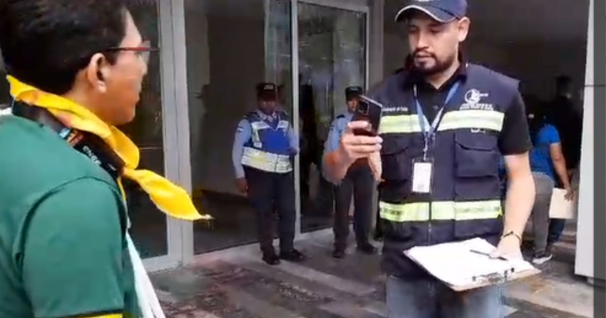 Agresión a sindicato ENEE por seguridad privada en CCG (video)