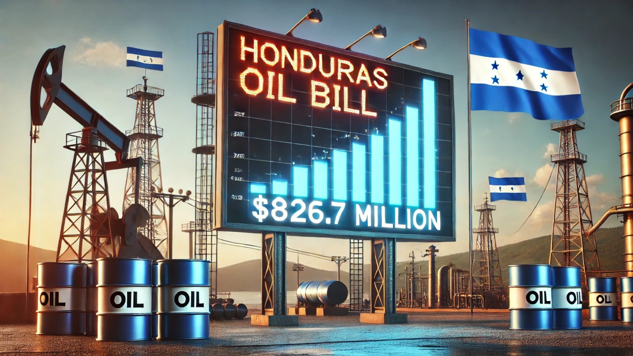 La factura petrolera de Honduras alcanzó 826,7 millones a mayo, un 0,2 % más que en 2023