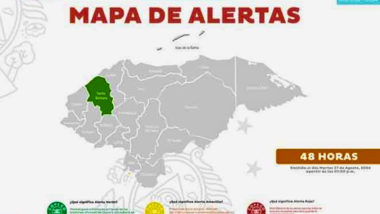 Decretan “Alerta Verde” Santa Bárbara por lluvias