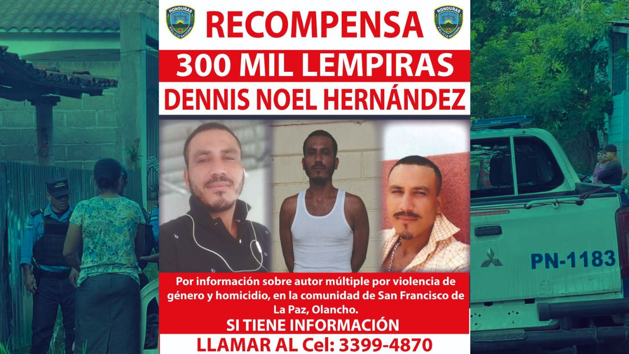 Triple homicidio en La Paz: 300.000 lempiras de recompensa