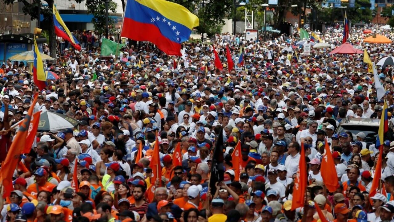 Oposición Venezolana marcha contra reelección de Maduro