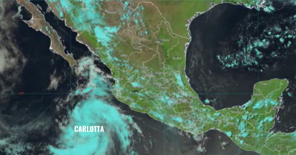 Tormenta Tropical Carlotta avanza en el Pacífico