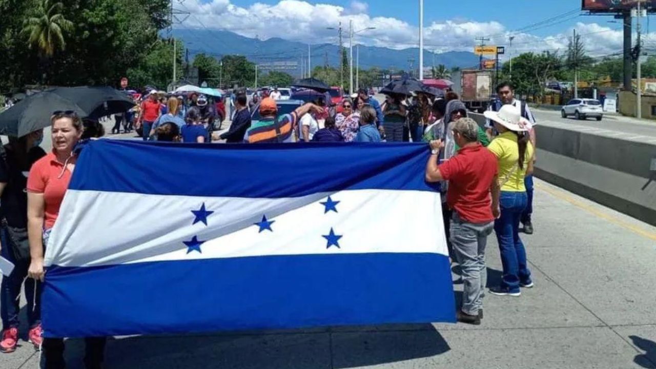 Movilización en Tegucigalpa